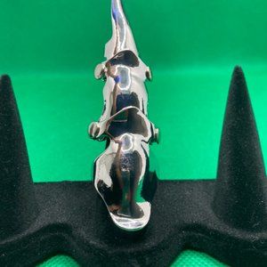 Silver Punk Knuckle Ring
